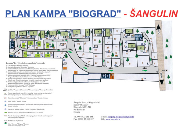 Campingplatz Biograd Plan