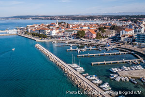 Biograd na Moru aus der Luft