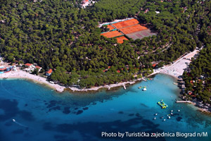 Biograd na Moru aus der Luft